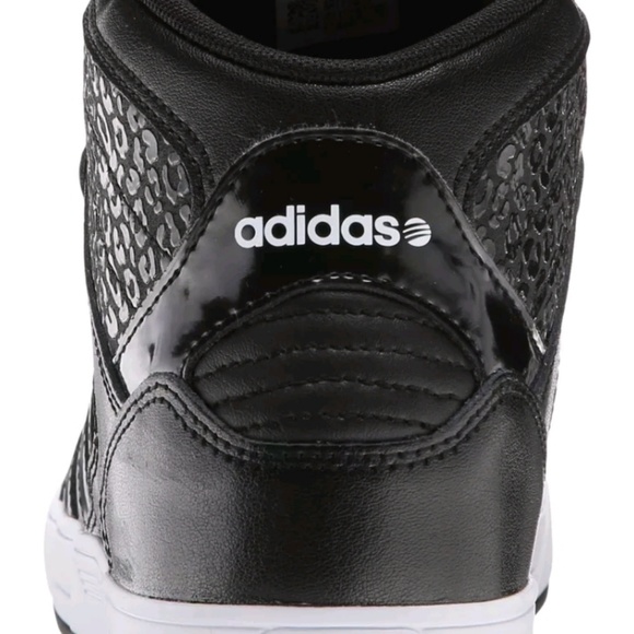 ADIDAS NEO RALEIGH MID W LEOPARD DETAIL BLACK - Picture 4 of 4